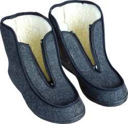 Ciepłe Bambosze Tatrzanki Filcowe Ocieplane Wełną z Zamkiem – Polski Komfort na Zimę