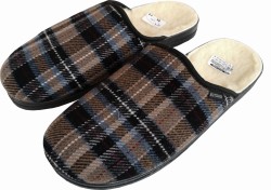 kapcie ciepłe kratka męskie