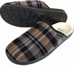 kapcie ciepłe kratka męskie
