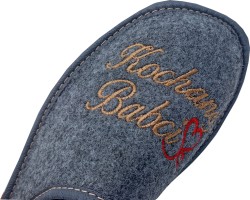 Kapcie damskie ciepłe „Kochanej Babci” – bardzo ciepłe filcowe kapcie polskie na zimę