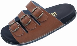 Klapki Skórzane Męskie BioKen ORIGINAL Fusbet Ironwood Brown