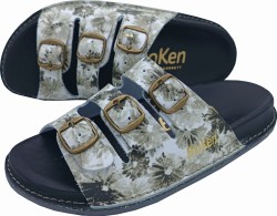 klapki skórzane Fusbet profilowane Bioken skóra naturalna