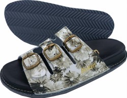 klapki skórzane Fusbet profilowane Bioken skóra naturalna