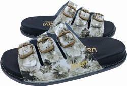 klapki skórzane Fusbet profilowane Bioken skóra naturalna