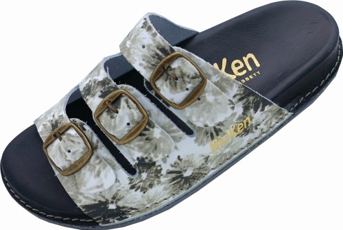 klapki skórzane Fusbet profilowane Bioken skóra naturalna