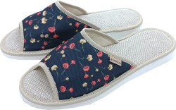 pantofle damskie lniane