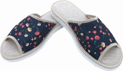 pantofle damskie lniane