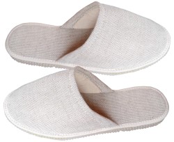 Lniane pantofle damskie – wygodne, oddychające kapcie domowe w naturalnym stylu