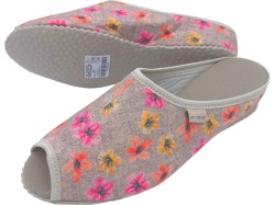 Komfortowe Kapcie Damskie Pantofle z Otwartymi Palcami - - Produkt Polski