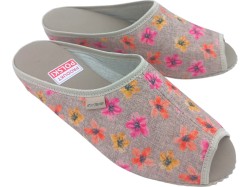 Komfortowe Kapcie Damskie Pantofle z Otwartymi Palcami -  - Produkt Polski