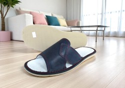 Męskie Kapcie Skórzane z Odkrytymi Palcami – Komfort, Styl i Polska Jakość