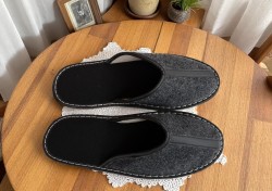 Męskie Kapcie Filcowe - Komfortowe i Ciepłe Pantofle Domowe, Produkt Polski