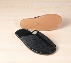 Męskie Kapcie Filcowe - Komfortowe i Ciepłe Pantofle Domowe, Produkt Polski