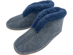 Bambosze męskie filcowe kapcie z wysoką cholewką – Ciepło i wygoda na chłodne dni