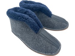 Bambosze męskie filcowe kapcie z wysoką cholewką – Ciepło i wygoda na chłodne dni