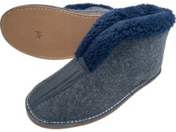 Bambosze męskie filcowe kapcie z wysoką cholewką – Ciepło i wygoda na chłodne dni