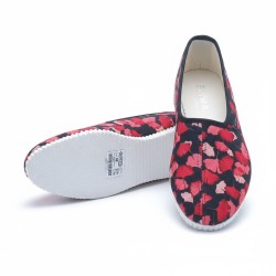 Bambosze damskie w kwiaty – wygodne kapcie z miękką podeszwą