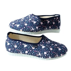 Damskie kapcie bawełniane z ozdobnym wzorem, bambosze polskiej produkcji – wygodne i lekkie