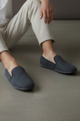 Bambosze ciepłe niskie kapcie filcowe