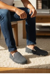 Bambosze ciepłe niskie kapcie filcowe