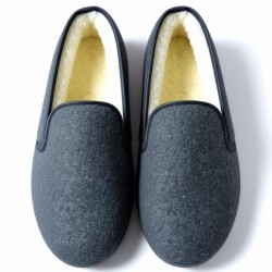Bambosze ciepłe niskie kapcie filcowe