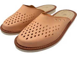 Kapcie Skórzane Męskie Naturalne – Oddychające, Lekkie i Wygodne | Polski Producent