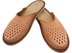 Kapcie Skórzane Męskie Naturalne – Oddychające, Lekkie i Wygodne | Polski Producent