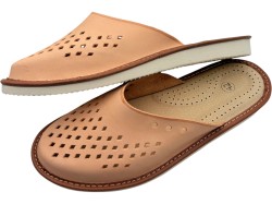 Kapcie Skórzane Męskie Naturalne – Oddychające, Lekkie i Wygodne | Polski Producent