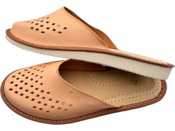 Kapcie Skórzane Męskie Naturalne – Oddychające, Lekkie i Wygodne | Polski Producent