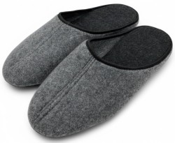 Kapcie męskie filcowe – polskie pantofle domowe, lekkie i wygodne