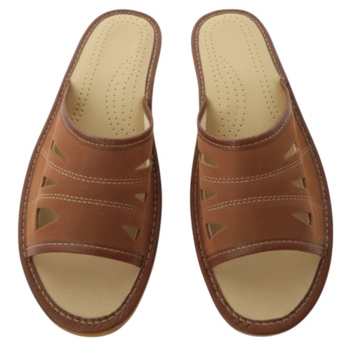 Kapcie męskie skórzane – wygodne laczki ze skóry naturalnej | Produkt Polski