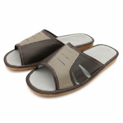 Kapcie męskie skórzane produkt polski