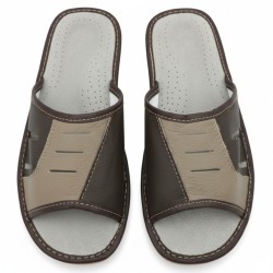 Kapcie męskie skórzane produkt polski