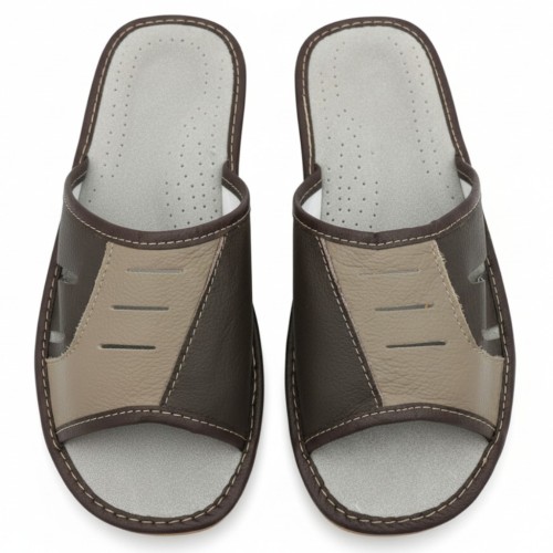 Kapcie męskie skórzane produkt polski