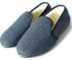 Bambosze ciepłe niskie kapcie filcowe