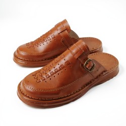 Klapki skórzane męskie – wygodne i trwałe | Komfortowe obuwie męskie ze skóry naturalnej