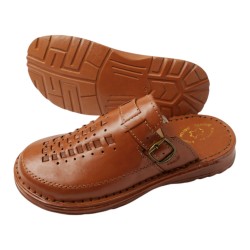 Klapki skórzane męskie – wygodne i trwałe | Komfortowe obuwie męskie ze skóry naturalnej