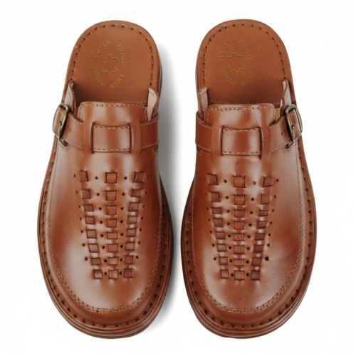 Klapki skórzane męskie – wygodne i trwałe | Komfortowe obuwie męskie ze skóry naturalnej