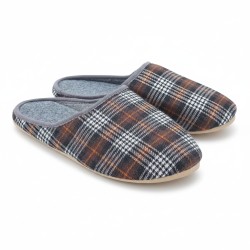 Kapcie męskie w kratę
