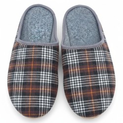 Kapcie męskie w kratę