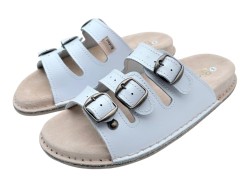 Klapki Skórzane BioKen Fusbet – Profilowane Kapcie Komfortowe ze Skóry Naturalnej | Produkt Polski