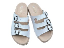 Klapki Skórzane BioKen Fusbet – Profilowane Kapcie Komfortowe ze Skóry Naturalnej | Produkt Polski