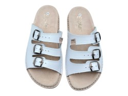 Klapki Skórzane BioKen Fusbet – Profilowane Kapcie Komfortowe ze Skóry Naturalnej | Produkt Polski