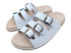 Klapki Skórzane BioKen Fusbet – Profilowane Kapcie Komfortowe ze Skóry Naturalnej | Produkt Polski