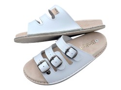 Klapki Skórzane BioKen Fusbet – Profilowane Kapcie Komfortowe ze Skóry Naturalnej | Produkt Polski