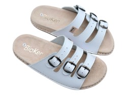 Klapki Skórzane BioKen Fusbet – Profilowane Kapcie Komfortowe ze Skóry Naturalnej | Produkt Polski