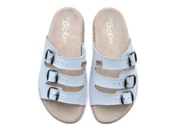 Klapki Skórzane BioKen Fusbet – Profilowane Kapcie Komfortowe ze Skóry Naturalnej | Produkt Polski