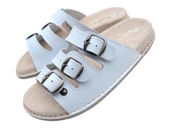 Klapki Skórzane BioKen Fusbet – Profilowane Kapcie Komfortowe ze Skóry Naturalnej | Produkt Polski