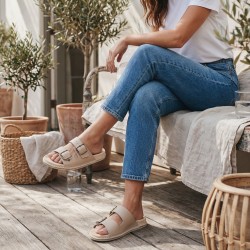 Klapki Skórzane BioKen ORIGINAL Fusbet Boho