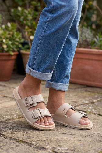 Klapki Skórzane BioKen ORIGINAL Fusbet Boho